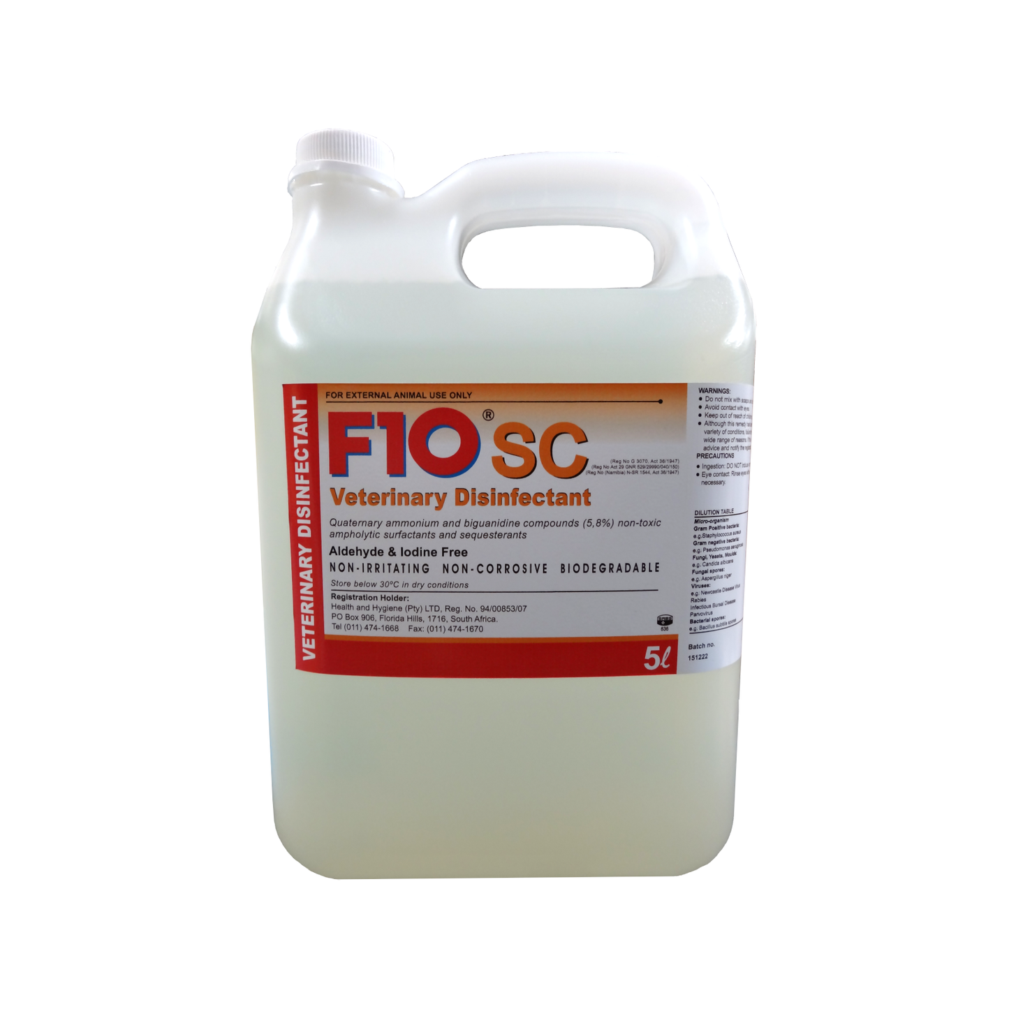 F10SC Veterinary Disinfectant