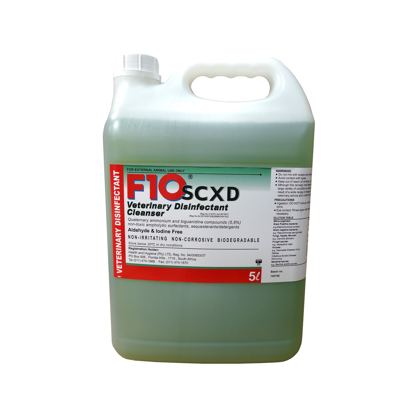 F10SCXD Veterinary Disinfectant/Cleanser
