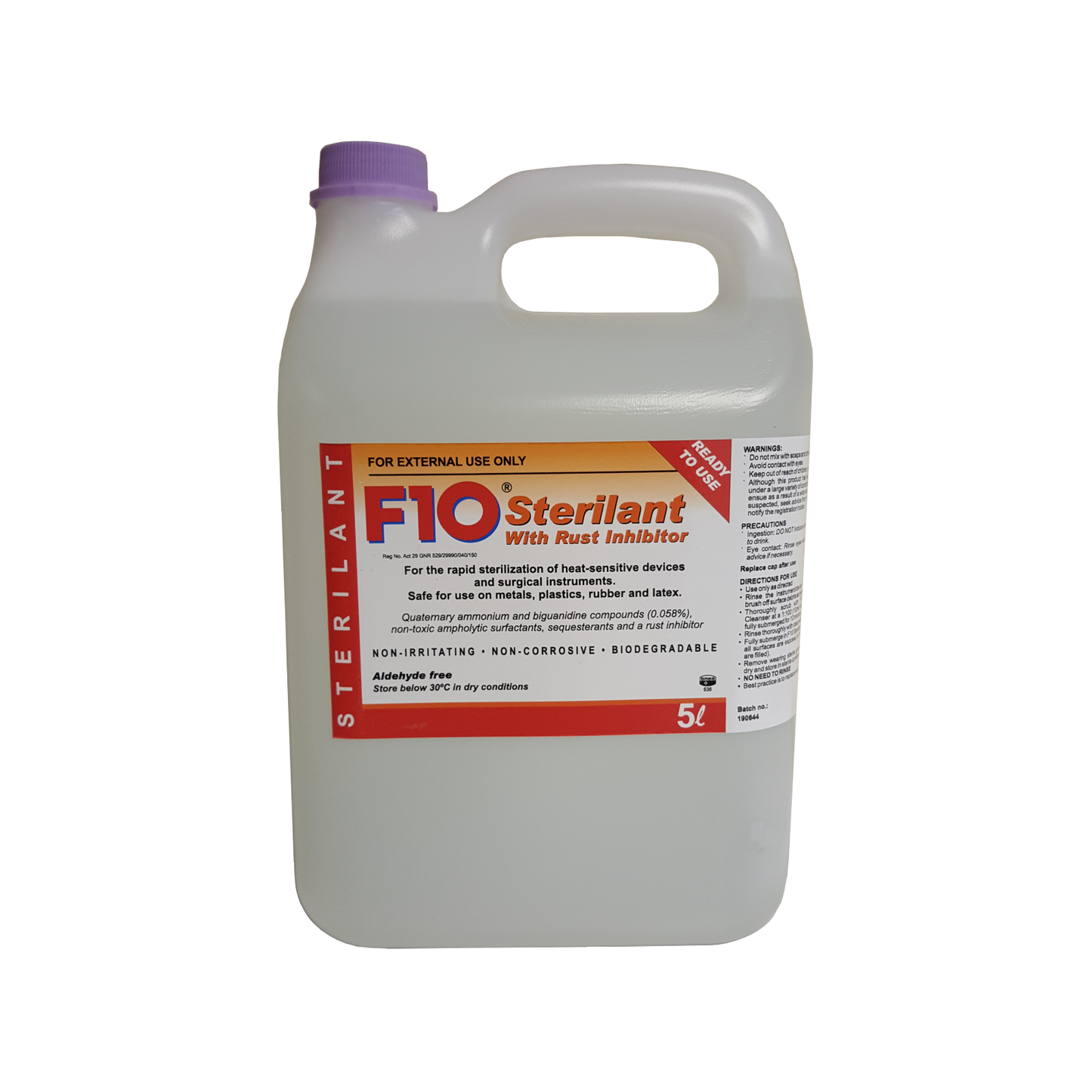 F10 Cold Sterilant with Rust Inhibitor