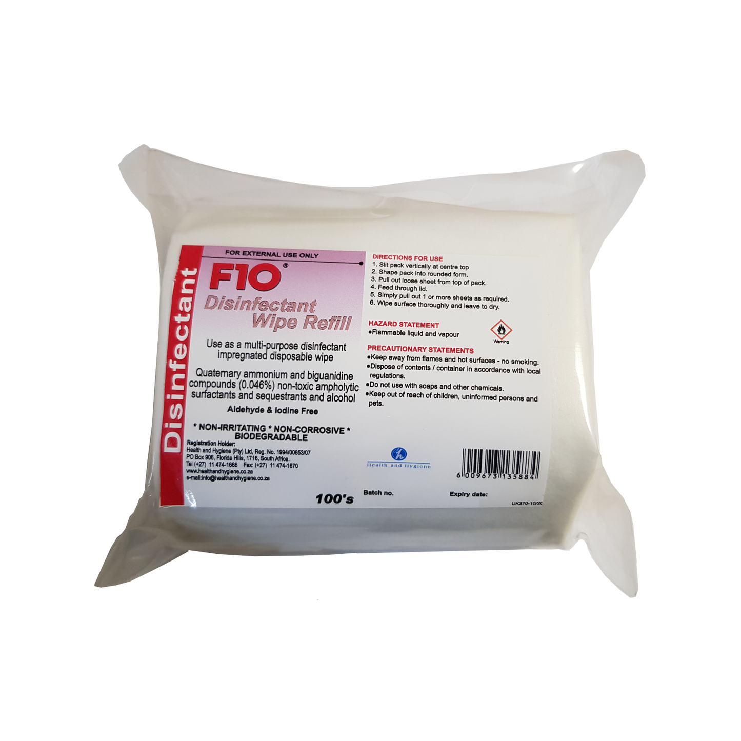 F10 Disinfectant Wipes